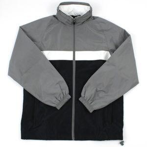 4/$25 Tek Gear Hidden Hoodie Zip Windbreaker S